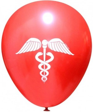 Doctor / Nurse / Medical Caduceus Latex Party Balloons (16 pcs) (Red) - Red - CE18Y4MW3QN $10.47 Balloons