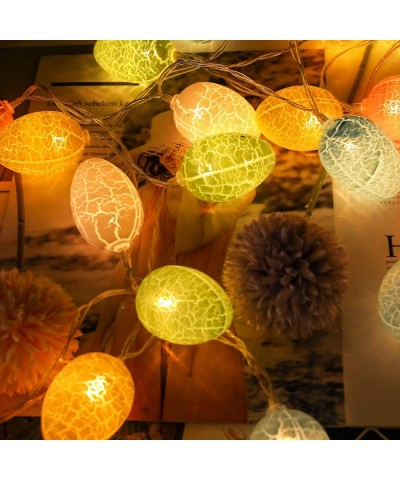 13.2FT 30Lights Easter Decoration Easter Eggs Lights-Easter String Lights Battery Operated Decoration Fairy String Lights Hal...