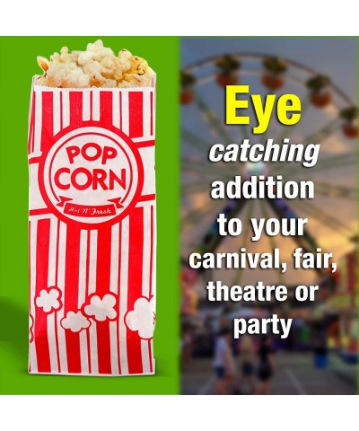 200 Popcorn Bags 1 Once - Perfect Size for Theater- Movies- Birthday Parties Celebration - Great Carnival Light Snacking Bags...