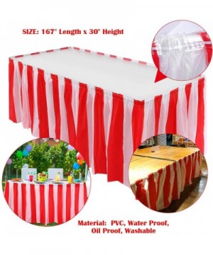 Carnival Circus Birthday Party Decorations Supplies with 61 Balloons Arch- Carnival Birthday Party Supplies- Red White Stripe...