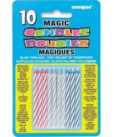 Striped Magic Relighting Trick Birthday Candles- Assorted 10ct - CG1127M26ET $7.19 Birthday Candles