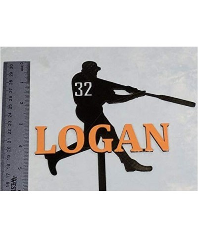 Baseball Player Birthday Cake Topper Personalized Sports - CS18T2YSAA5 $11.05 Cake & Cupcake Toppers