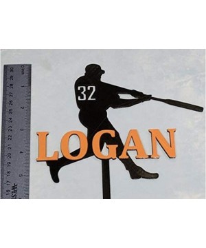 Baseball Player Birthday Cake Topper Personalized Sports - CS18T2YSAA5 $11.05 Cake & Cupcake Toppers