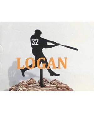 Baseball Player Birthday Cake Topper Personalized Sports - CS18T2YSAA5 $11.05 Cake & Cupcake Toppers