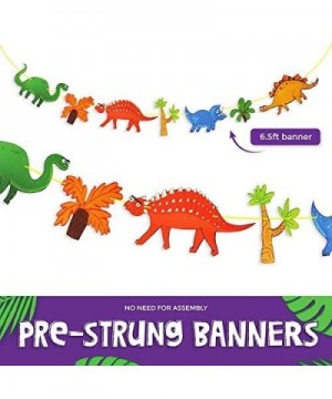 Kids Dinosaur Party Decor Supplies with Happy Birthday Banner- Dinosaur Banner- 24 Balloons and 4 Flying Dino Toys. Jurassic ...