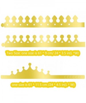 36 PCS Paper Crowns Hat Gold Foil Crowns Paper Party Hat for Birthday Party- Baby Shower - C618LNYARQ5 $7.24 Party Hats