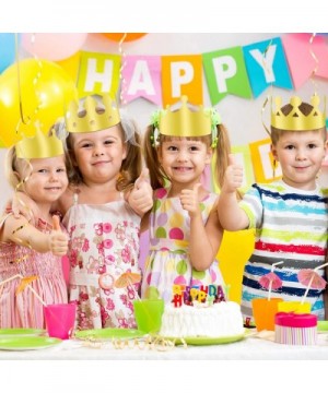 36 PCS Paper Crowns Hat Gold Foil Crowns Paper Party Hat for Birthday Party- Baby Shower - C618LNYARQ5 $7.24 Party Hats