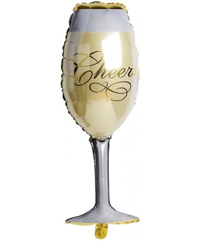 39" Wine Glass and Champagne Foil Balloons for Wedding Birthday Party Anniversary Decorations - CT12MYH0EML $6.14 Balloons