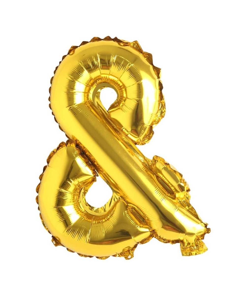 16" inch Single Gold Alphabet Letter Number Balloons Aluminum Hanging Foil Film Balloon Wedding Birthday Party Decoration Ban...