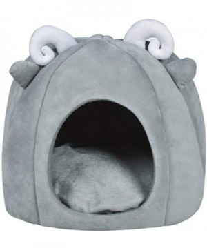 New 2 in 1 Foldable Cave Pet House & Bed- Plush Pet Cat Bed for Cats and Small Dogs Hamster- Machine Washable Coral Velvet Se...