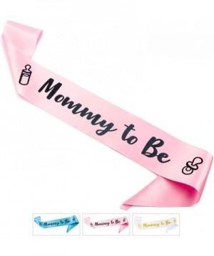 Baby Shower Sash for Girl - 'Mommy to Be' Sash with Beautiful Pink Ribbon and Black Foil Text - Ideal Gender Reveal- Baby Sho...