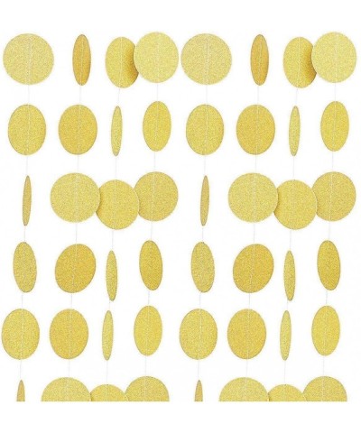 Gold Glittery Twinkle Twinkle Little Star Banner and Gold Glittery Circle Dots Garland- Birthday Party Baby Shower Party Deco...