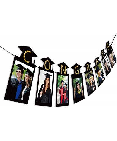 2020 Graduation Photo Banner Party Supplies - Congrats Grad Garland Decorations Favors 2PCS - CD18D4KKRUZ $7.33 Banners & Gar...