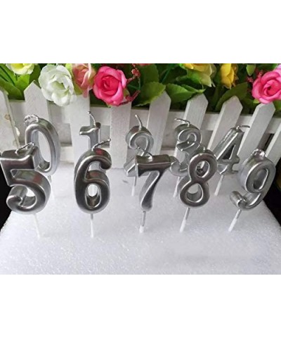 Number 1 Metallic Candle- Silver Number 1 - CY193OMMGXD $4.53 Birthday Candles