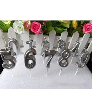 Number 1 Metallic Candle- Silver Number 1 - CY193OMMGXD $4.53 Birthday Candles
