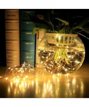 Christmas Copper Wire LED String Lights- 1/5/10 Meter Holiday Lighting Fairy Garland- USB Powered- Multiple Color- Home Garde...