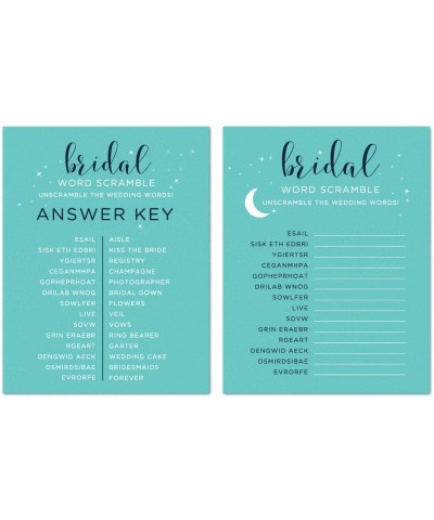 Love You to The Moon and Back Wedding Collection- Wedding Word Scramble Bridal Shower Game Cards- 20-Pack - Cards Word Scramb...