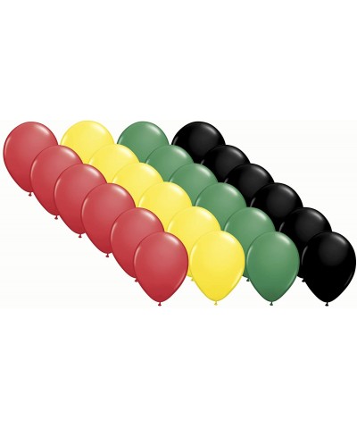 Jamaica Rasta Reggae Party Balloon Latex 24 Pack Bundle Color Red Green Yellow Black Ballons bob marley decor rasta reggae ja...