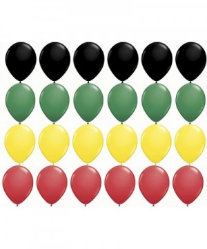 Jamaica Rasta Reggae Party Balloon Latex 24 Pack Bundle Color Red Green Yellow Black Ballons bob marley decor rasta reggae ja...