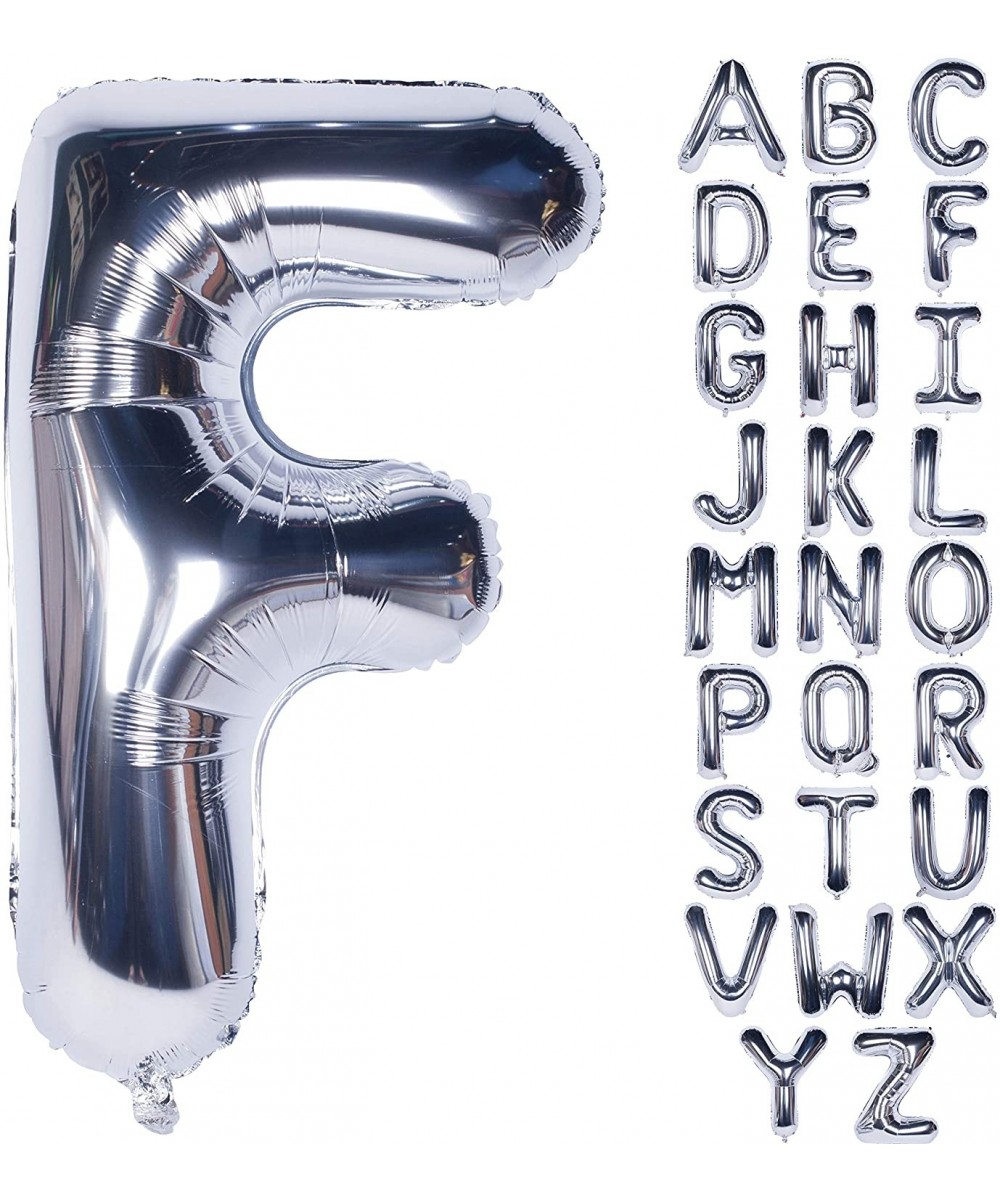 Letter Balloons 40 Inch Giant Jumbo Helium Foil Mylar for Party Decorations Silver F - Letter F - C318U2HMA7Z $6.35 Balloons