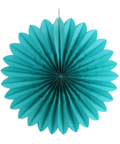 Paper Fans Honeycomb Birthday Wedding Home Party Hanging Decoration- Set of 6 (14 Inches- Teal) - Teal - C418DHDQUGK $5.71 Ti...