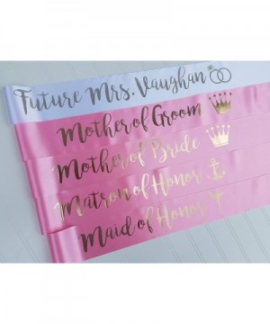 Personalized Sash Special Events or Halloween Pageant Birthday Wedding - Pink - CV192Y4US67 $17.72 Favors