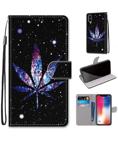 Full Body Case for iPhone XS Max-Colorful Pattern Design PU Leather Flip Wallet Case Cover with Magnetic Closure Stand Card S...