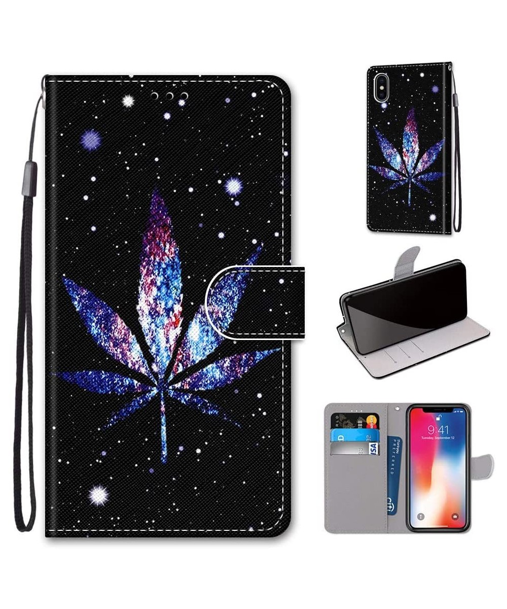 Full Body Case for iPhone XS Max-Colorful Pattern Design PU Leather Flip Wallet Case Cover with Magnetic Closure Stand Card S...