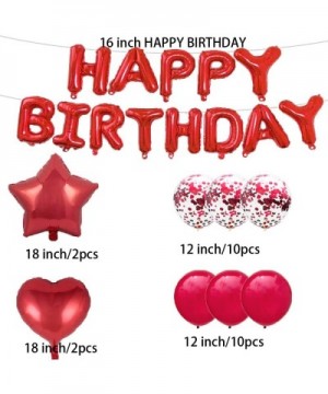 Sweet 27th Birthday Decorations Party Supplies-Red Number 27 Balloons-27th Foil Mylar Balloons Latex Balloon Decoration-Great...