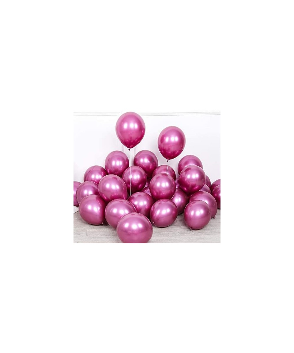 50 Pcs 5 inch Metallic Colorful Balloons Thick Latex Chrome Balloons for Party Birthday Wedding Engagement Anniversary Christ...