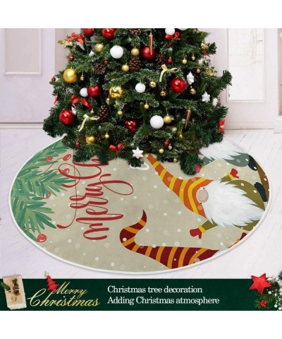 Christmas Cute Gnome Christmas Tree Skirt for Holiday Party Tree Mat 47.2 Inch - Christmas Cute Gnome-4 - CR19K4LWGMI $16.64 ...