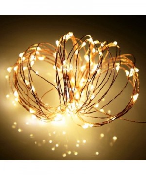 Led Fairy Lights Battery Operated- 1 Pack Mini Battery Powered Copper Wire Starry Fairy Lights for Bedroom- Christmas- Partie...