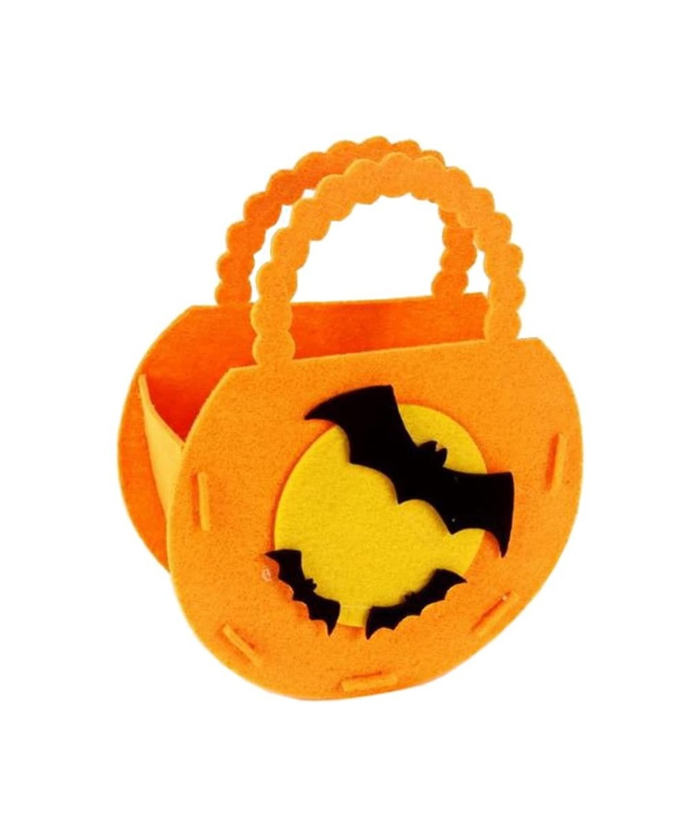 Halloween Bags Pumpkin Candy Holders Play Trick or Treat Snack Basket Bag Gift for Kids WJR02 (Bat Bag) - Bat Bag - CU18GQEW4...