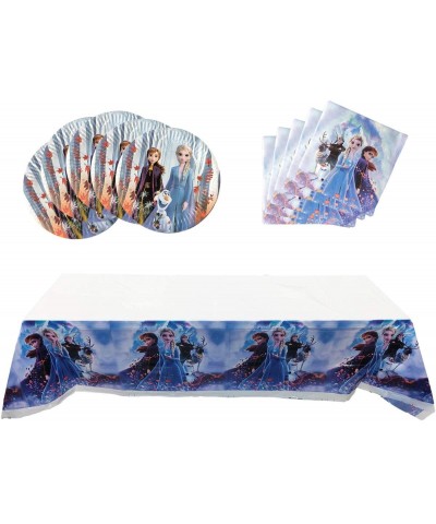 Frozen 2 Party Supplies- 20 Plates- 20 Napkins and 1 Tablecloth- Frozen Party Decoration - CO198D8KLIC $8.31 Tableware