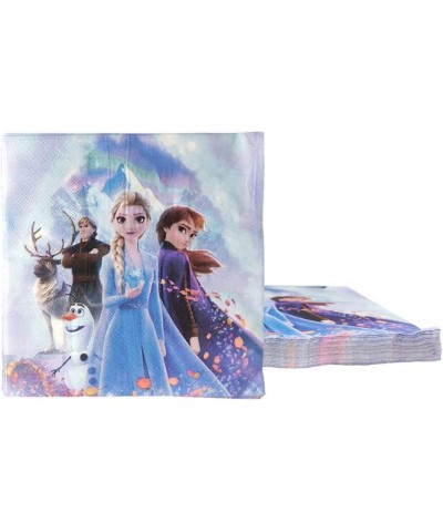 Frozen 2 Party Supplies- 20 Plates- 20 Napkins and 1 Tablecloth- Frozen Party Decoration - CO198D8KLIC $8.31 Tableware