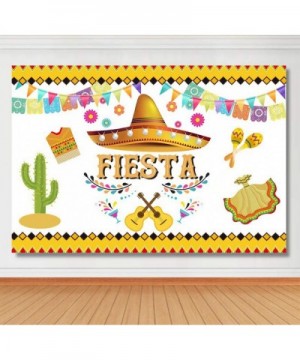 BackdropsOnline 7x5ft Mexican Fiesta Theme Photography Backdrop Mexico sombrero Cactus Guitar Party Background Cinco de Mayo ...