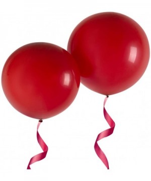 36 Inch Giant Round Balloons Pomegranate Red 6 Packs Latex Balloons for Photo Shoot Wedding Baby Shower Birthday Party Decora...