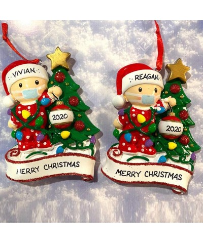 2020 Newest Personalized Name Survived Santa Claus Decorative Hanging Ornaments-Warm Family Party Decoration-Ideal Christmas-...