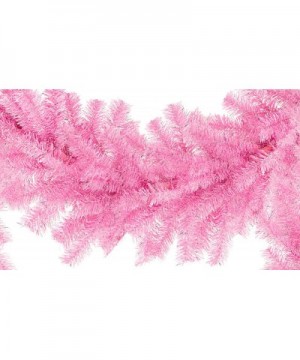 6FT Christmas Garlands Tinsel Brush Branches Indoor Outdoor Holiday Decorations Mantle Banister Hanging (Pink and Silver) - P...