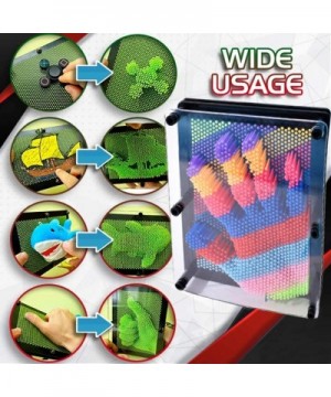 3D Art Sculpture Plastic Pin Art- 3D Pin Art Sculpture- Plastic Pin Art Board for Kids- Inspire Imagination Challenge Senses ...
