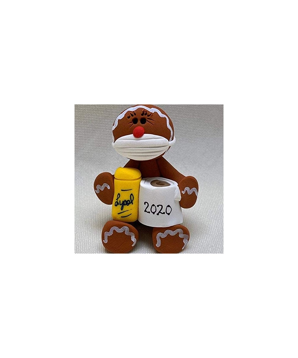 2020 Ornament Gingerbread Ornament Holding Toilet Paper and Insecticide Ornaments- Handmade Polymer Clay Ornaments - C319HLDE...