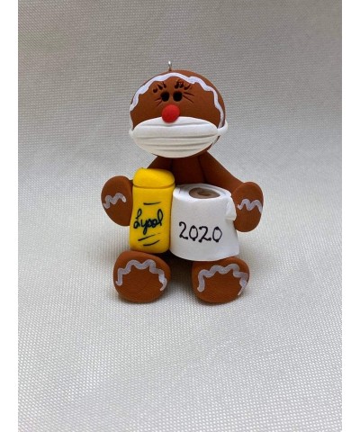 2020 Ornament Gingerbread Ornament Holding Toilet Paper and Insecticide Ornaments- Handmade Polymer Clay Ornaments - C319HLDE...