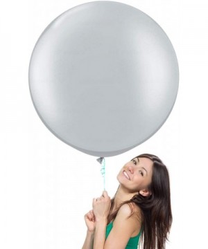 36 inch Giant Latex Balloons for Birthday Wedding Party Decorations- 6 Pcs Silver Large Round Balloon - Silver - CZ196SE7DL0 ...