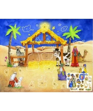 Advent Calendar - Starlit Stable Sticker - CV115OYZ9BT $6.23 Advent Calendars