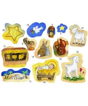 Advent Calendar - Starlit Stable Sticker - CV115OYZ9BT $6.23 Advent Calendars