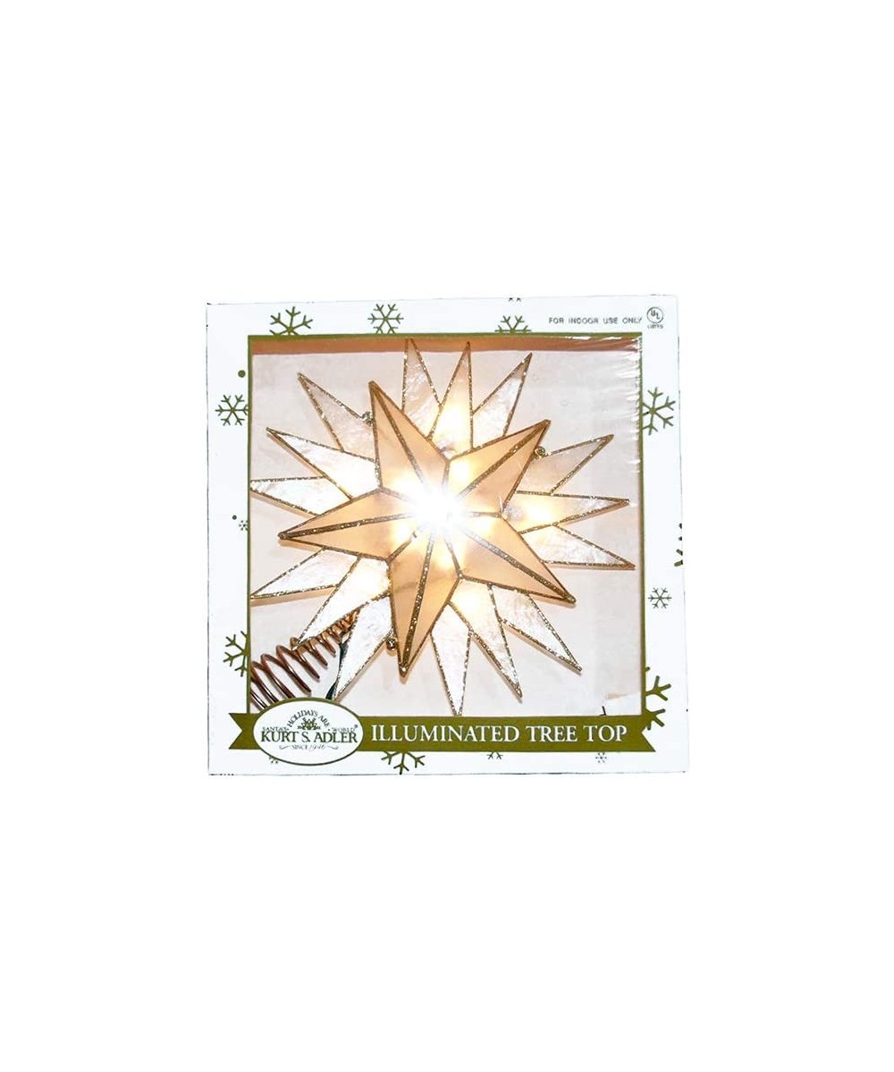10-Light Capiz Star Treetop- Gold- White - CO18S22LCNM $29.62 Tree Toppers