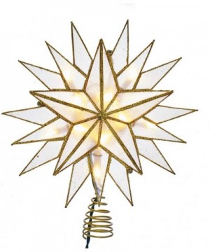 10-Light Capiz Star Treetop- Gold- White - CO18S22LCNM $29.62 Tree Toppers