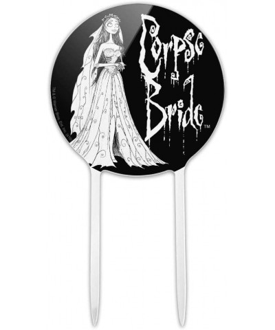 Acrylic Corpse Bride Logo and Silhouette Cake Topper Party Decoration for Wedding Anniversary Birthday Graduation - CN18Z2K6O...