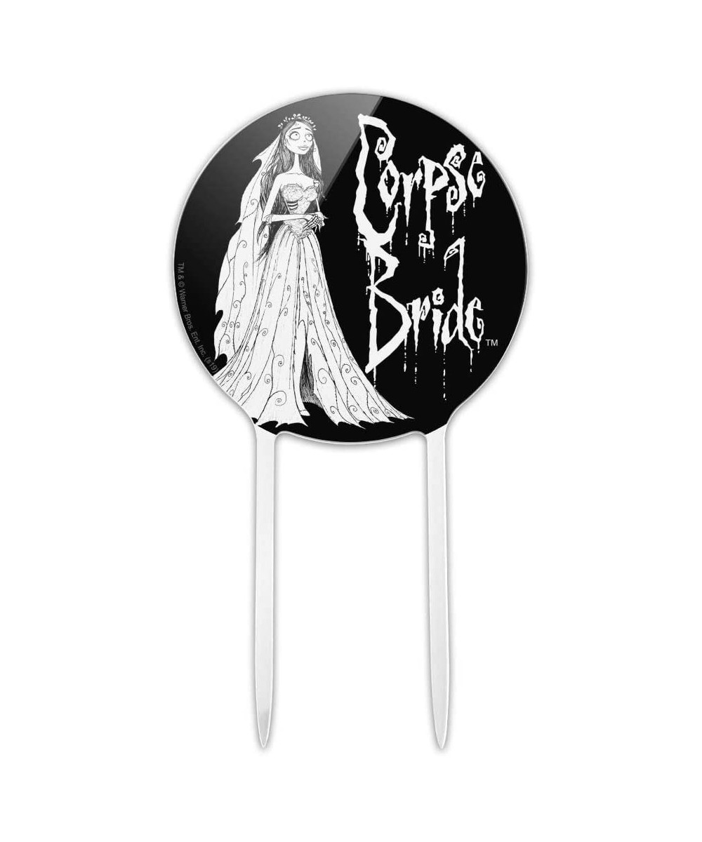 Acrylic Corpse Bride Logo and Silhouette Cake Topper Party Decoration for Wedding Anniversary Birthday Graduation - CN18Z2K6O...