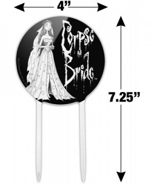 Acrylic Corpse Bride Logo and Silhouette Cake Topper Party Decoration for Wedding Anniversary Birthday Graduation - CN18Z2K6O...